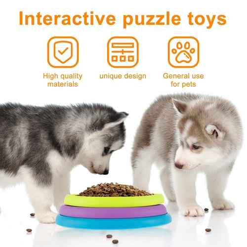 Pet Slow Food Bowl Anti Choking Cat Bowl,3in1 Interactive Dog Feeder