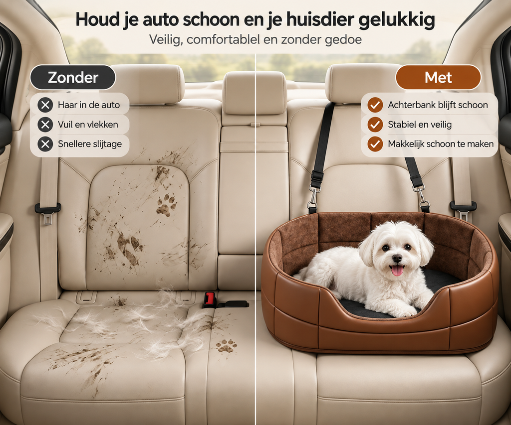 CozyPaws' Comfort Hondenbed - Auto & Thuis