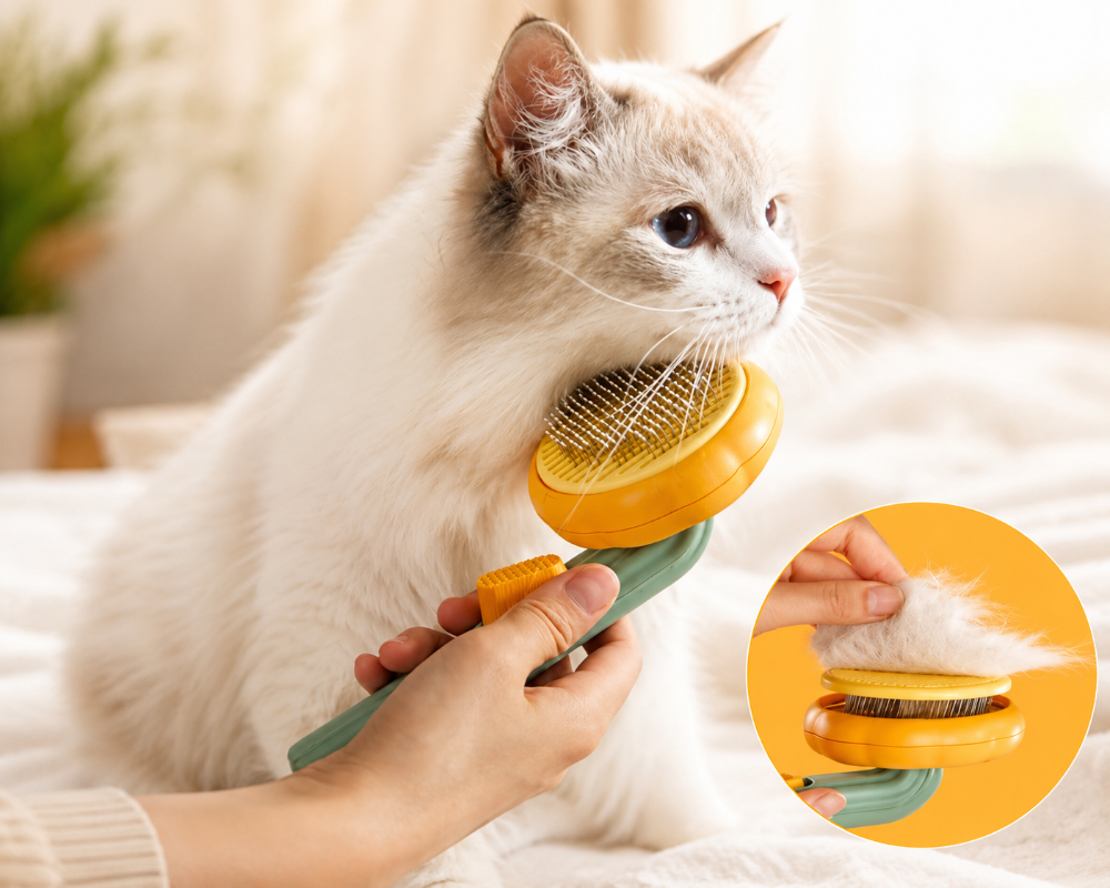 Cozy paws' Katten- en Honden Verzorgingsborstel